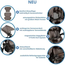 ABC-Design ABC Design 3in1 Kombi-Kinderwagen-Set Salsa 5 Air All OneSize - Braun