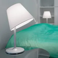 Artemide Melampo notte Tischleuchte, aluminiumgrau