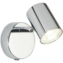 Licht-Erlebnisse Wandspot ESTEBAN LED 4 W Chrom Baustahl Kunststoff Glas | LE91398