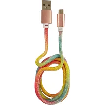 LC-POWER USB-A auf Micro-USB 1 m Mehrfarbig