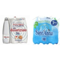TESTPAKET Essenziale Sant'Anna Minerale Naturale Natürliches Mineralwasser 12x1L