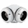 Corsair Hydro X Series, XF Hardline, 90° Anschluss mit AD 14 mm, Doppelpack, Schwarz One Size