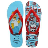 Havaianas Simpsons Unisex-Erwachsene Flip Flop, Blau - Blue Water, 37/38 EU