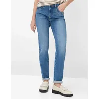 Brax Damen Five-Pocket-Hose Style CAROLA USED LIGHT BLUE, denim