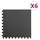 vidaXL Bodenmatten 6 Stk. 2,16 m2 EVA-Schaumstoff Schwarz