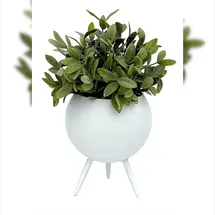 DanDiBo Ambiente Blumenhocker 19 x 19 cm Weiß