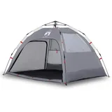vidaXL Strandzelt 2 Personen Grau Quick Release Wasserdicht