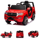 Chipolino Kinderelektroauto SUV Toyota Land Cruiser Fernbedienung, Musik, Licht rot