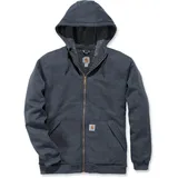 CARHARTT Sherpa-Lined Full-Zip Sweatshirt Herren Grau S