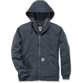CARHARTT Sherpa-Lined Full-Zip Sweatshirt Herren Grau S