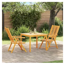 vidaXL Garten Essgruppe 3-tlg. Braun
