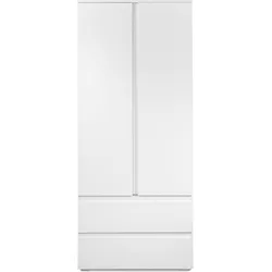 Kleiderschrank Image 80 x 191 cm Dekor Weiß