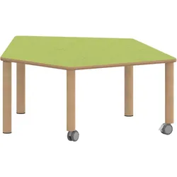 Tisch ZALOTTI mit Linoleum-Belag