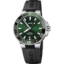 BOSAL Oris Diving Aquis Date 39,5mm 01 733 7732 4157-07 4 21 64FC - grün,schwarz - 39.5mm