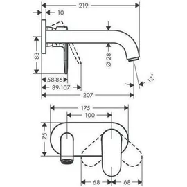 Hansgrohe Vernis Shape Einhandmischer chrom 71578000