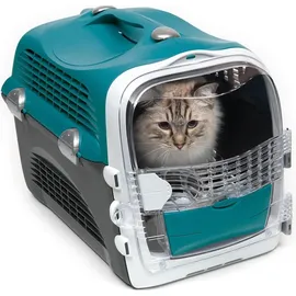 Catit Cabrio Transportbox 51 x 33 x 35 cm Türkis/Grau
