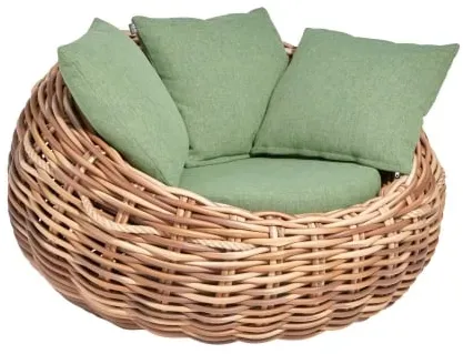 Apple Bee Cocoon Lounge Chair Grün 130x130x92cm