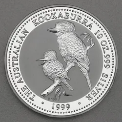 Silbermünze 10oz Kookaburra 1999 (Australien)