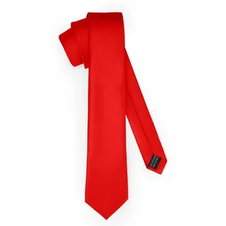 Ladeheid Krawatte Klassische Herren Krawatte matt Vielfältige Farben TMM-7 150cmx7cm (1-St) rot