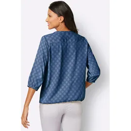 Classic Basics Schlupfbluse Blau 40