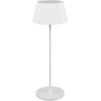 Trio Reality LED-Tischleuchte Suarez Weiß Matt Ø 13,5 cm