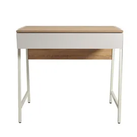 Weber Industries Schreibtisch Pollux Eiche gebleicht / Weiß