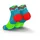 Incylence Ultralight Laufsocken 1 Paar Waves Cyan Green 39-42