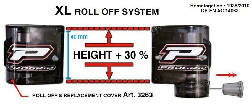 Progrip 3268 Xl Roll-off-system - Black - One Size