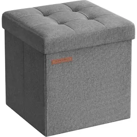 Songmics Sitzhocker Minota mit Stauraum 30 x 30 x 30 cm Grau