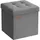 Songmics Sitzhocker Minota mit Stauraum 30 x 30 x 30 cm Grau