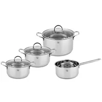 Carl Schmidt Sohn Topf-Set Kochtopfset TRIER Kochtopf-Set Kochtöpfe, Edelstahl (7-tlg), Spülmaschinengeeignet