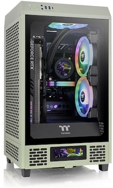 Thermaltake The Tower 200 Mini-Tower Mini-ITX Gehäuse Sichtfenster Matcha Green