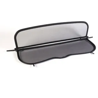 Tief-Tech Windschott für Mercedes CLK A209 W209 2003-2010 - Klappbar - mit Schnellverschluss – Schwarz | Windabweiser | Windblocker | Wind Deflector