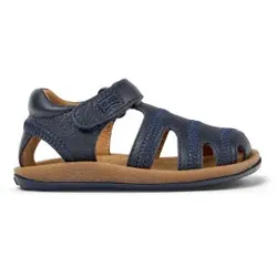 Camper für Mädchen. 80372-078 Blaue Leder-Krabben-Sandalen (26), Wohnung, Klettverschluss, Lässig, Kinderbekleidung