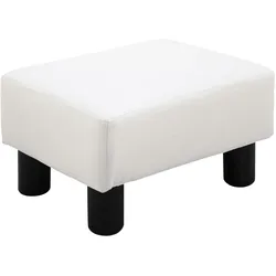 HOMCOM Fußhocker Kunstleder, Kunststoff