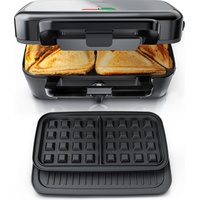 Arendo Sandwichmaker Toaster, Silber