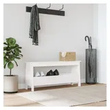 vidaXL Sitzbank Flurbank Weiß 100 x 28 x 45 cm
