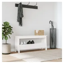 vidaXL Sitzbank Flurbank Weiß 100 x 28 x 45 cm