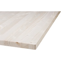 Trendline Tischplatte Fichte Oberfläche geschliffen 180 x 80 cm 28 mm