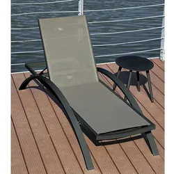 GARDEN PLEASURE Sonnenliege »Donna«, Aluminium, verstellbar - grau