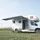 pro.tec Beuningen Wohnwagen-Vorzelt 400 x 240 x 235 cm Grau