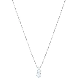 Swarovski Attract Trilogy Anhänger Rund Silber / Weiss