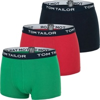 TOM TAILOR Hip-Pants schwarz/grün/rot L 3er Pack
