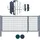 Home Deluxe Doppelflügel Gartentor 350 x 200 cm Grün/Metall