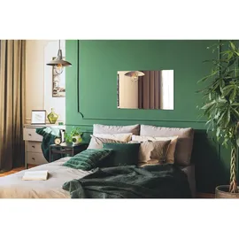 Coloray Tulup Wandspiegel, Blaugrau, Glas, 70x50x0.4 cm, Spiegel, Wandspiegel