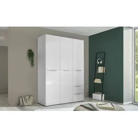 Möbel Kraft Drehtürenschrank SANTORINI 150 x 212 x 57 cm Weiß