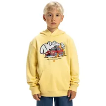 DC Shoes Kapuzensweatshirt DC SHOES "Tire Fire", Jungen, Gr. 10(140-148cm), blau (dusky citron), 55% Baumwolle, 25% Baumwolle, 20% Polyester, Sweatshirts