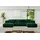 altdecor Wohnlandschaft, CLOUD-U-v1 405x185x90 Dunkelgrün Velours