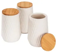 WENKO Aufbewahrungsdosen Diamond, Set, 3-teilig, 0,6 Liter 69987800 , 1 Set = 3 Aufbewahrungsdosen