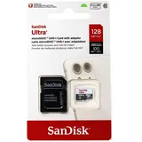 SanDisk Ultra microSD Flash Memory 128GB MicroSDXC UHS-I Class 10